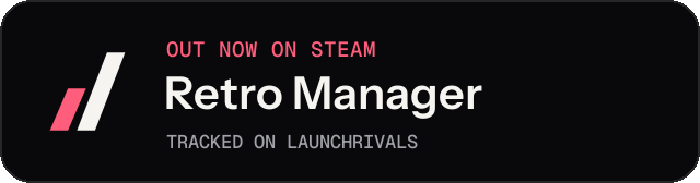 Dark launch badge for Retro Manager