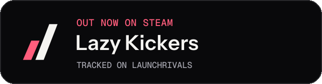 Dark launch badge for Lazy Kickers