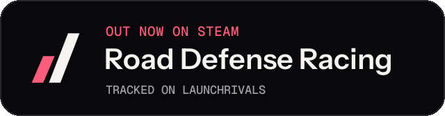 Dark launch badge for Road Defense Racing