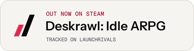 Light launch badge for Deskrawl: Idle ARPG