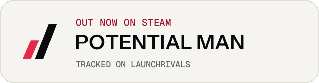 Light launch badge for POTENTIAL MAN