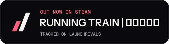 Dark launch badge for RUNNING TRAIN | 走ル列車！