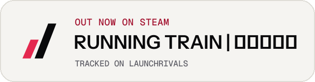 Light launch badge for RUNNING TRAIN | 走ル列車！