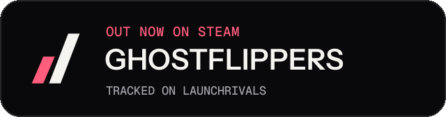 Dark launch badge for GHOSTFLIPPERS