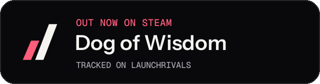 Dark launch badge for Dog of Wisdom