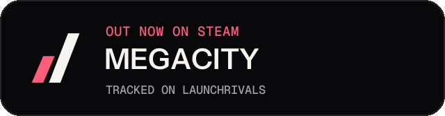 Dark launch badge for MEGACITY