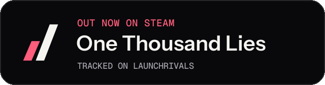 Dark launch badge for One Thousand Lies
