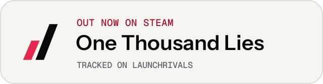 Light launch badge for One Thousand Lies