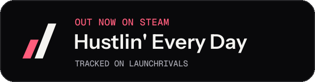 Dark launch badge for Hustlin' Every Day