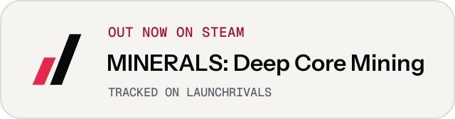 Light launch badge for MINERALS: Deep Core Mining