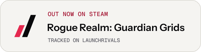 Light launch badge for Rogue Realm: Guardian Grids