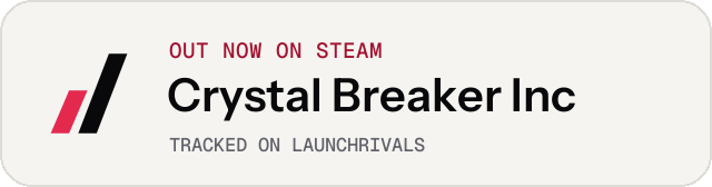 Light launch badge for Crystal Breaker Inc