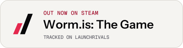 Light launch badge for Worm.is: The Game