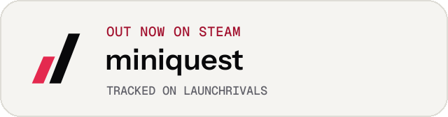 Light launch badge for miniquest
