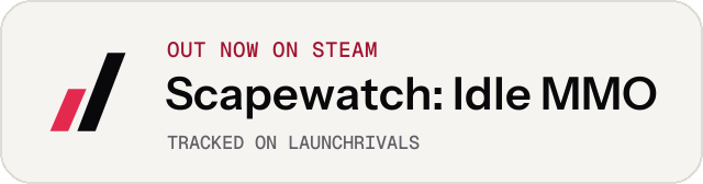 Light launch badge for Scapewatch: Idle MMO