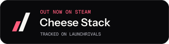 Dark launch badge for Cheese Stack
