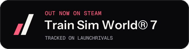 Dark launch badge for Train Sim World® 7
