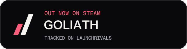 Dark launch badge for GOLIATH
