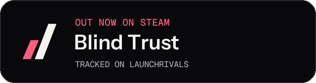 Dark launch badge for Blind Trust