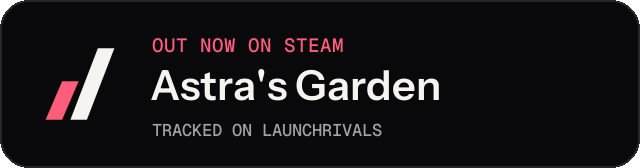 Dark launch badge for Astra's Garden