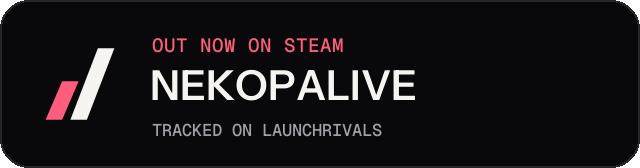 Dark launch badge for NEKOPALIVE