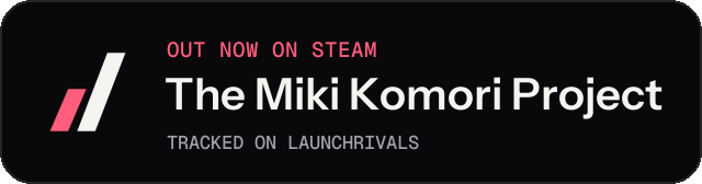 Dark launch badge for The Miki Komori Project