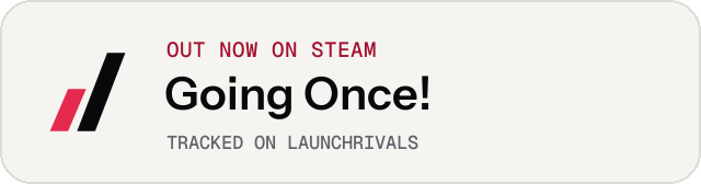 Light launch badge for Going Once!