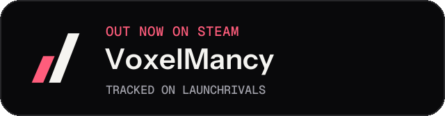 Dark launch badge for VoxelMancy