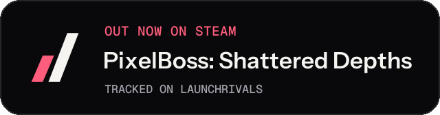 Dark launch badge for PixelBoss: Shattered Depths