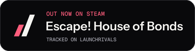 Dark launch badge for Escape! House of Bonds