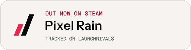 Light launch badge for Pixel Rain