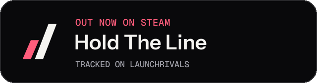 Dark launch badge for Hold The Line