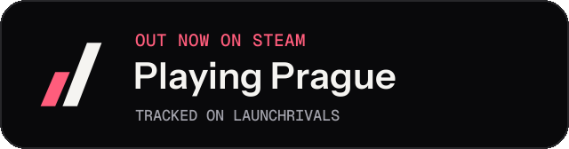 Dark launch badge for Playing Prague