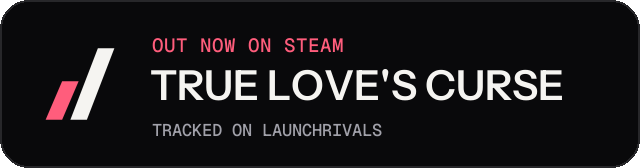 Dark launch badge for TRUE LOVE'S CURSE