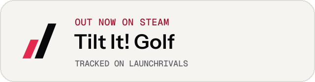 Light launch badge for Tilt It! Golf