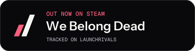 Dark launch badge for We Belong Dead