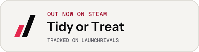 Light launch badge for Tidy or Treat
