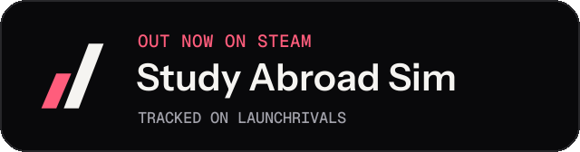 Dark launch badge for Study Abroad Sim