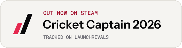 Light launch badge for Cricket Captain 2026