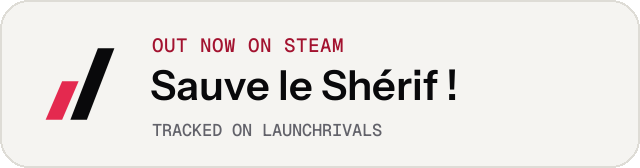 Light launch badge for Sauve le Shérif !
