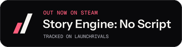 Dark launch badge for Story Engine: No Script