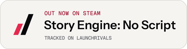Light launch badge for Story Engine: No Script