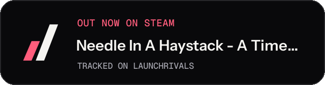 Dark launch badge for Needle In A Haystack - A Time For Goats