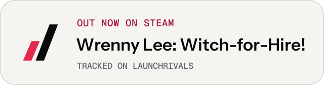 Light launch badge for Wrenny Lee: Witch-for-Hire!
