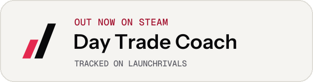 Light launch badge for Day Trade Coach