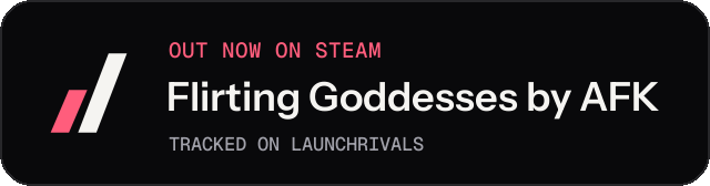 Dark launch badge for Flirting Goddesses by AFK