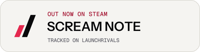Light launch badge for SCREAM NOTE