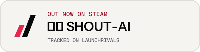 Light launch badge for 正体 SHOUT-AI