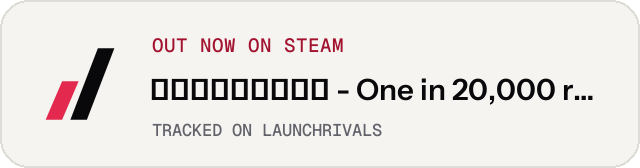 Light launch badge for 二万分の一の雨粒達 - One in 20,000 raindrops