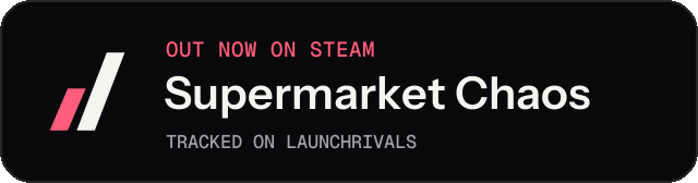 Dark launch badge for Supermarket Chaos